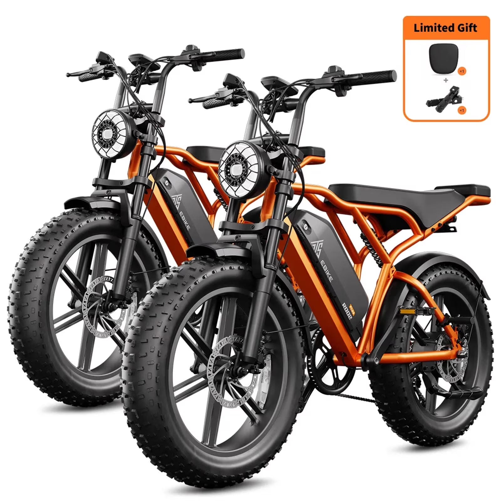 Electric Bike for Adults, 750W Peak 1500W Motor, 20"x4" Fat Tire E Bicycle, Hydraulic Disc Brakes - Product image 7