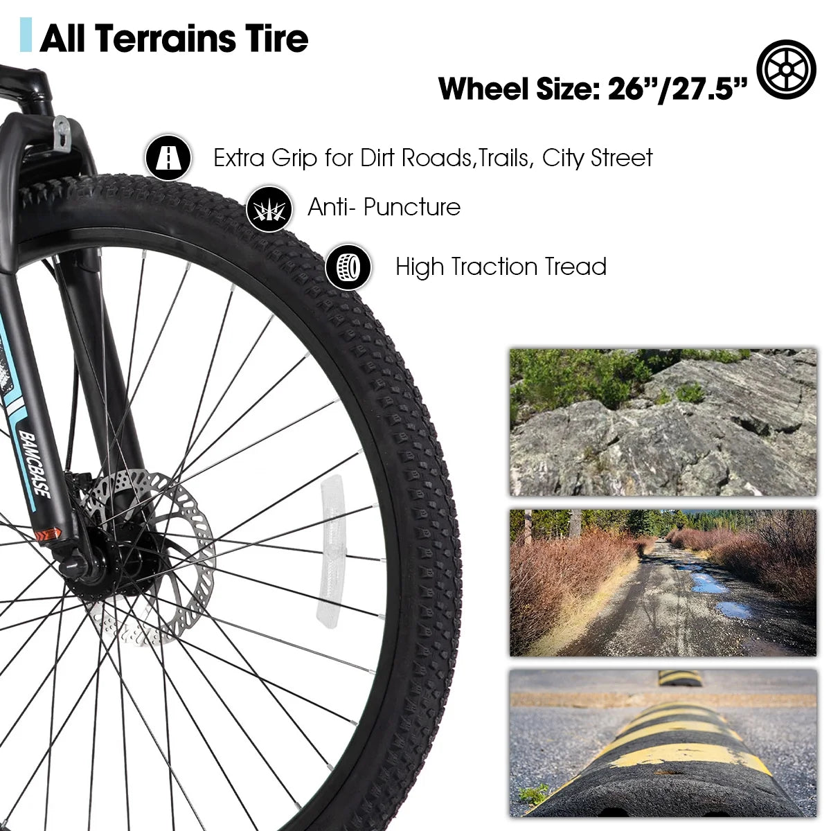 HILAND 26 in Mountain Bike, Mens and Womens Aluminum Frame MTB with 21 Speeds, Dis Brake - Product image 25