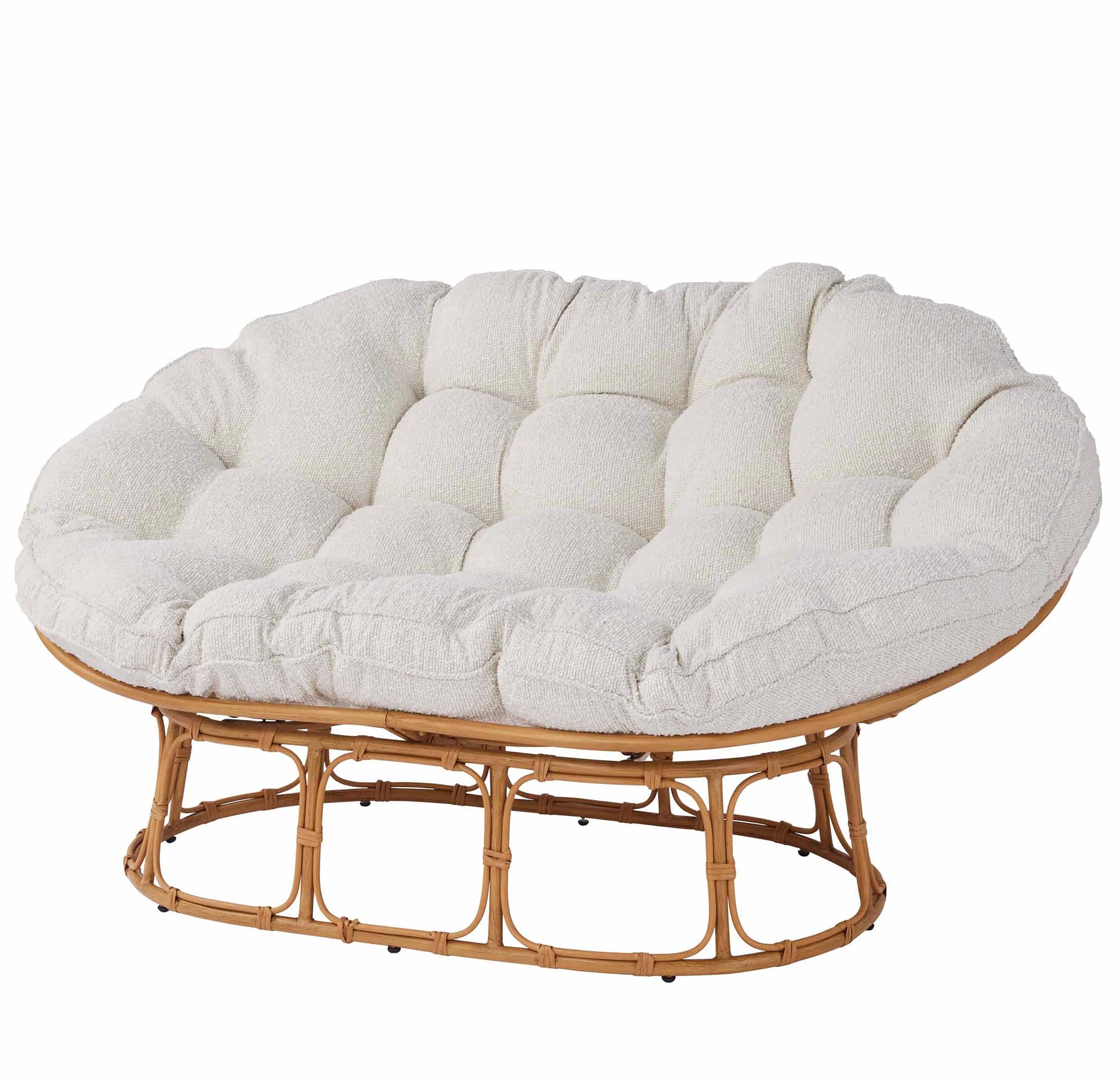 Better Homes & Gardens Double Papasan Accent Chair, Cream Boucle - Product image 2