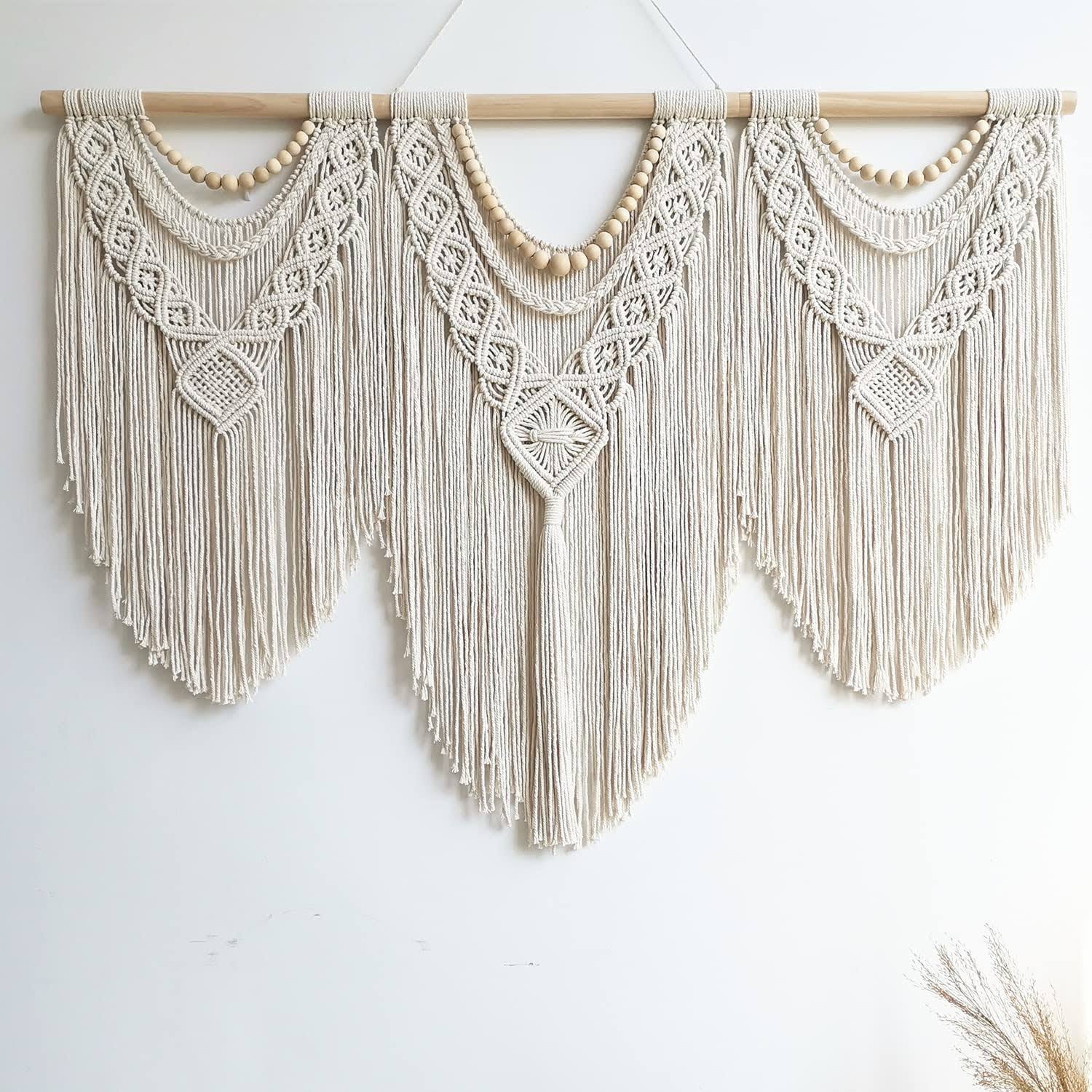 Guzhiou Large Macrame Wall Hanging - Boho Tapestry Macrame Wall Decor Art- Chic - Product image 1