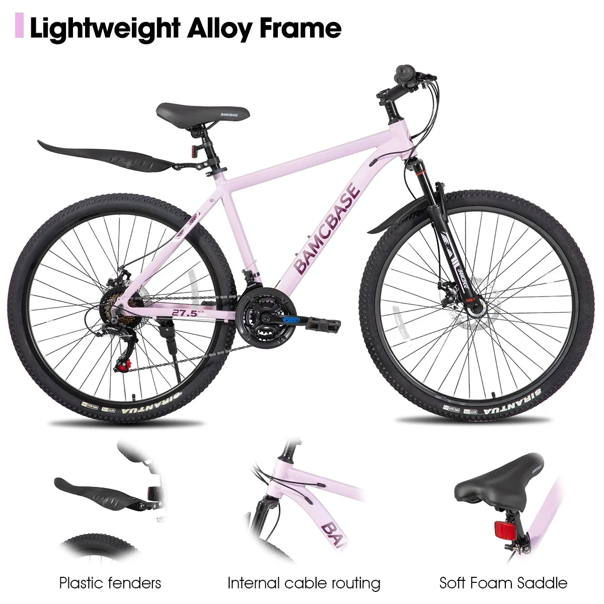 HILAND 26 in Mountain Bike, Mens and Womens Aluminum Frame MTB with 21 Speeds, Dis Brake - Product image 2