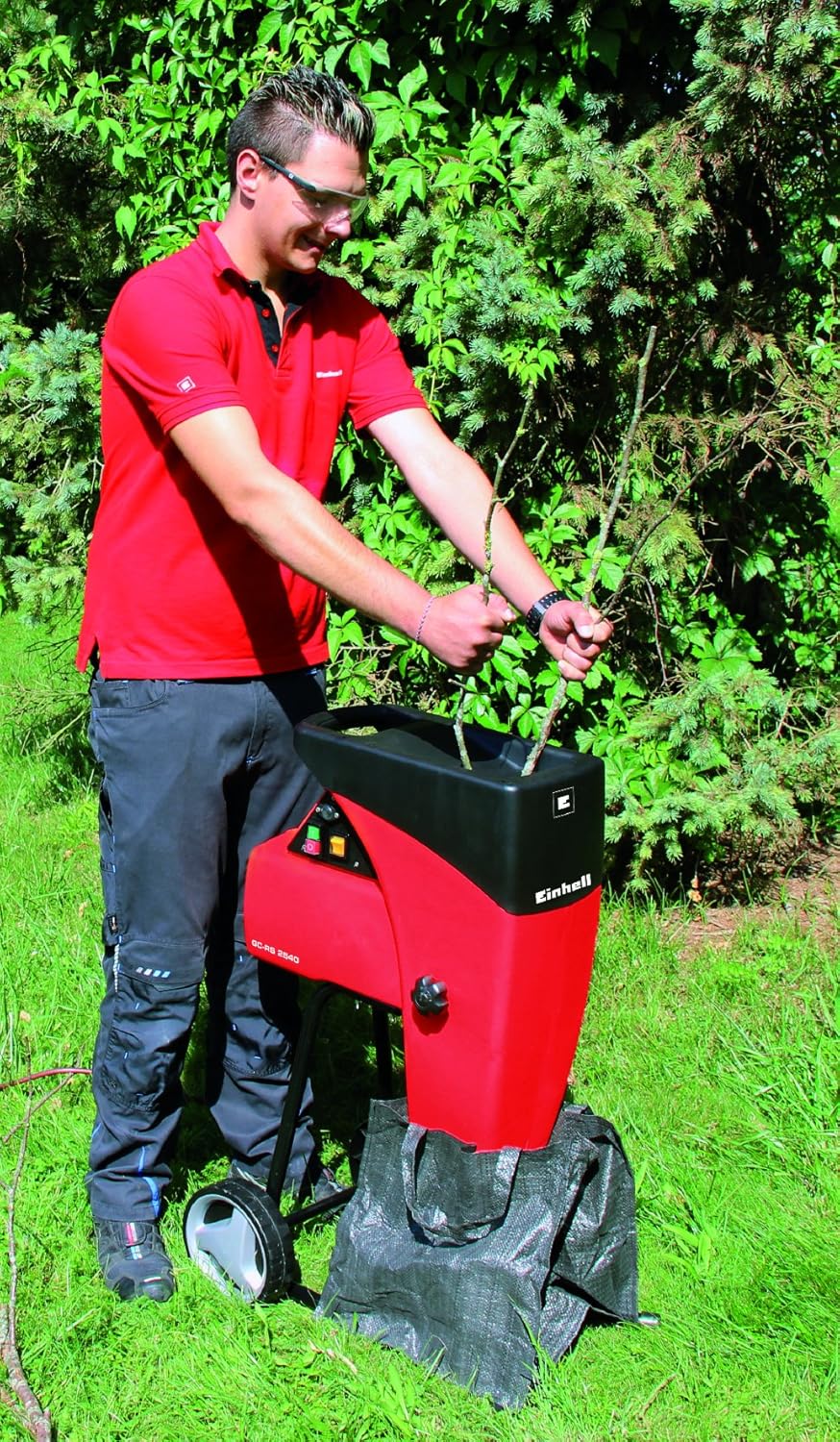 Einhell Silent plant shredder GC-RS 2540 (2000 W, Speed ​​40 rpm, 50L waste collection bag) Delivered with a bag