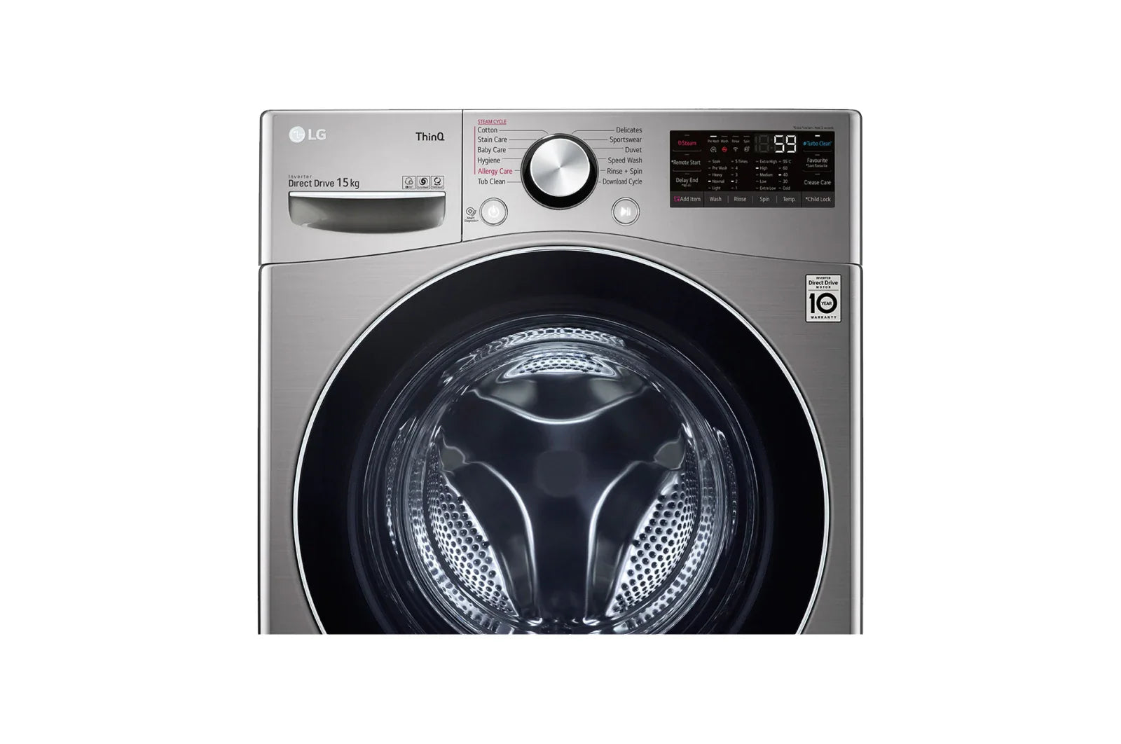 Washing machine F0L9DYP2S -15Kg - Stainless steel -