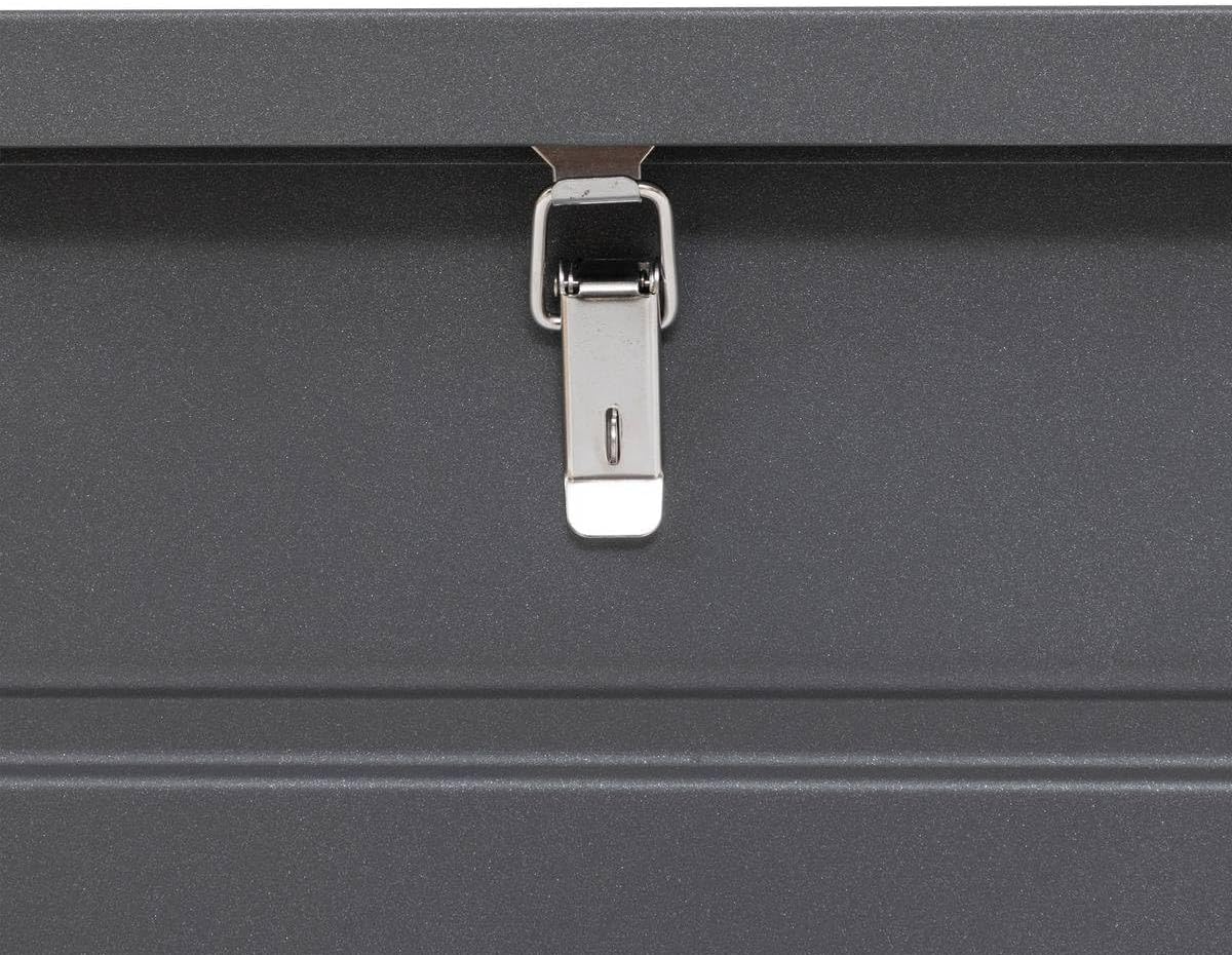 Hespéride - Menango graphite storage box 195 x 96 x 108 cm in epoxy treated aluminum