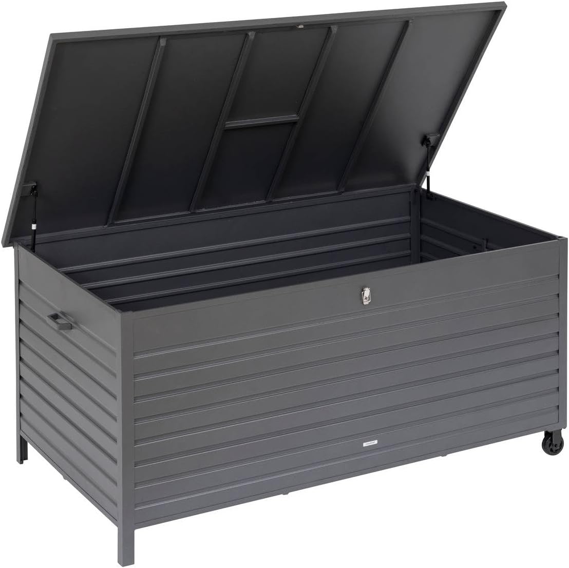 Hespéride - Menango graphite storage box 195 x 96 x 108 cm in epoxy treated aluminum