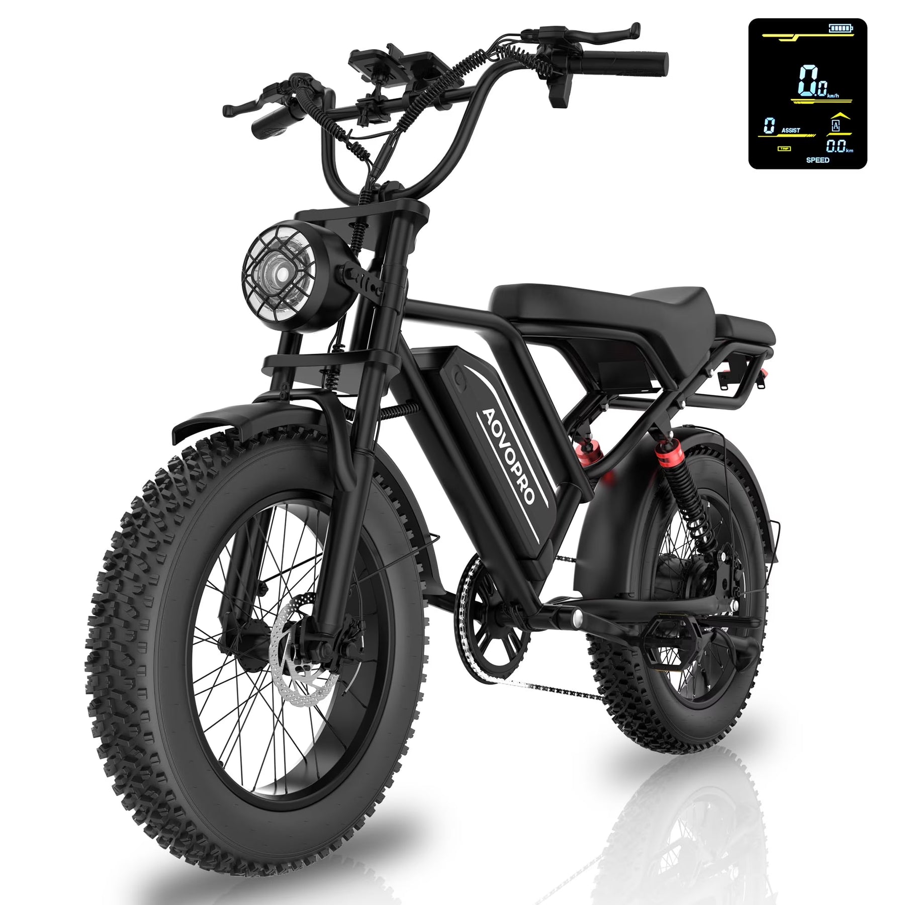 AOVOPRO AP20 Electric Bike for Adults 20 X 4.0 Fat Tire, 750W Off - Road E Bike, E - Product image 1