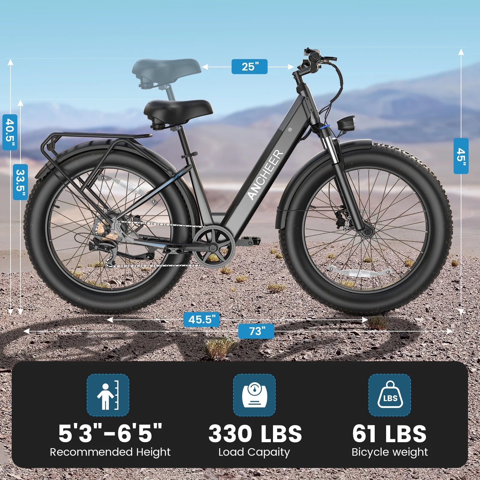 ANCHEER Electric Bike for Adults, 750W Ebike, 28MPH 60miles Electric Mountain Bike - Product image 25