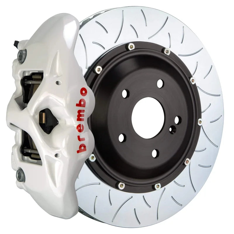 Brembo GT Systems 380x28 2-Piece 4 Piston White Slotted Type-3 Rear