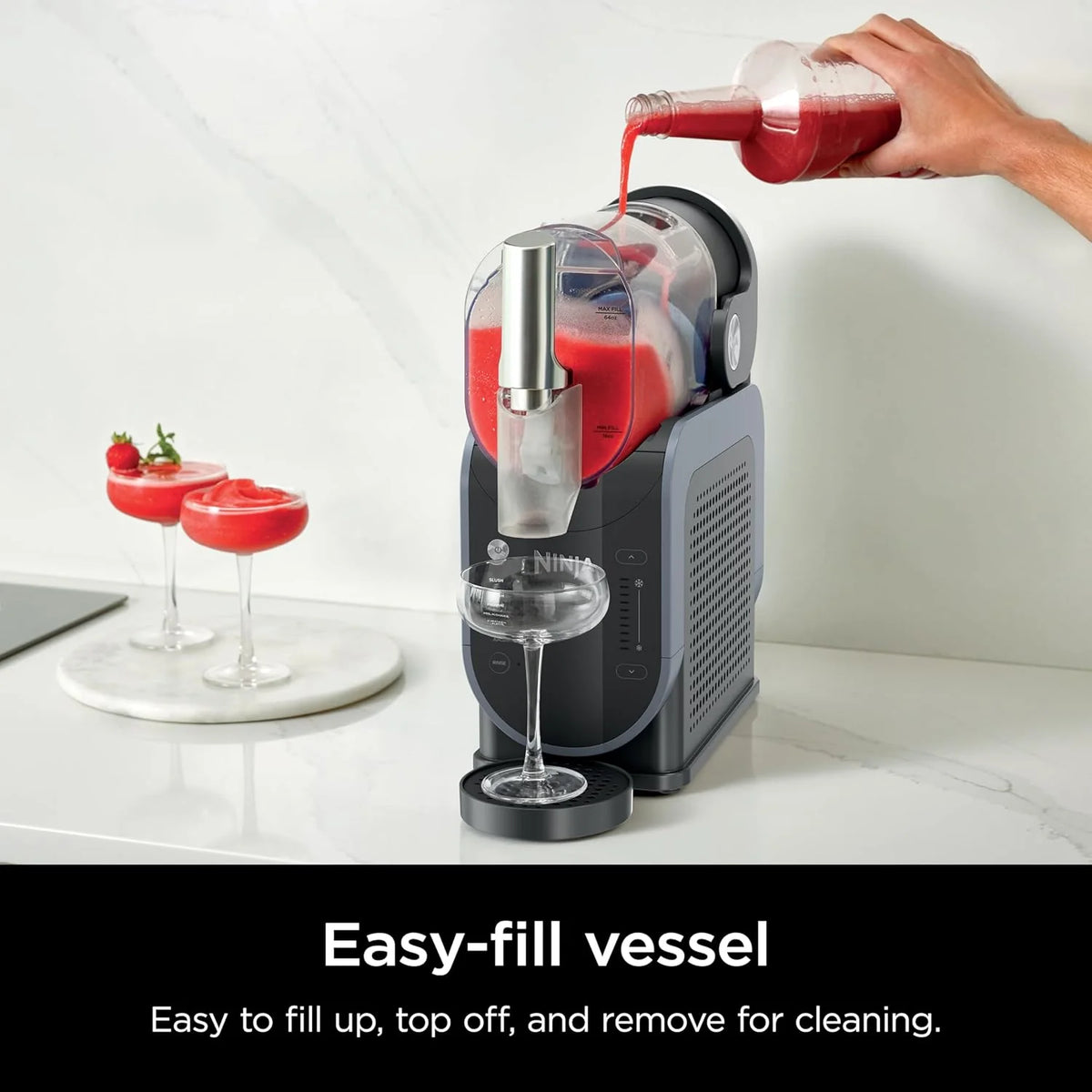 SLUSHi with RapidChill Technology, 88 oz. Frozen Drink & Slushie Machine, 5 Preset Programs, Margaritas - Product image 4