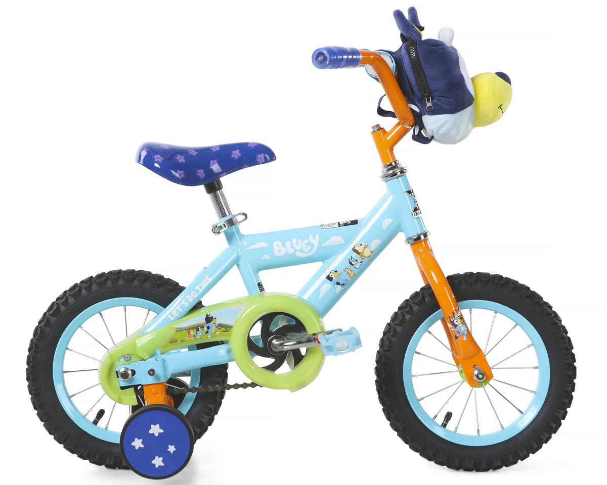 Bluey 12 - Inch Kids BMX Bike with Training Wheels, Plush Bag, Steel Frame, Coaster Brake, Ages 3 - 5 - Product image 2