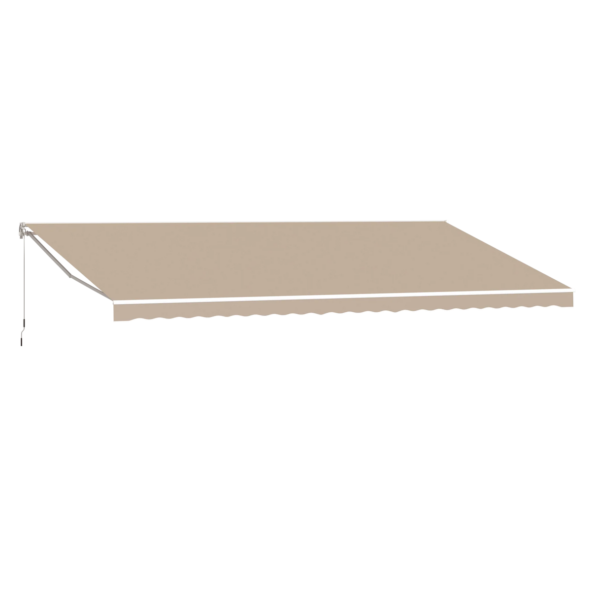 AECOJOY 16'x10' Manual Retractable Awning Sun Shade, Patio Awning Canopy - Product image 13