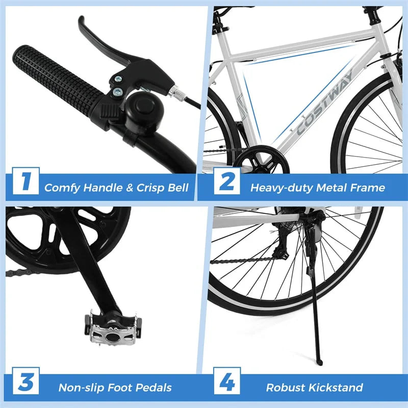 26" Mountain Bike 6-Speed Drivetrain Cycling Bicycle with Dual C-Brakes - Product image 36