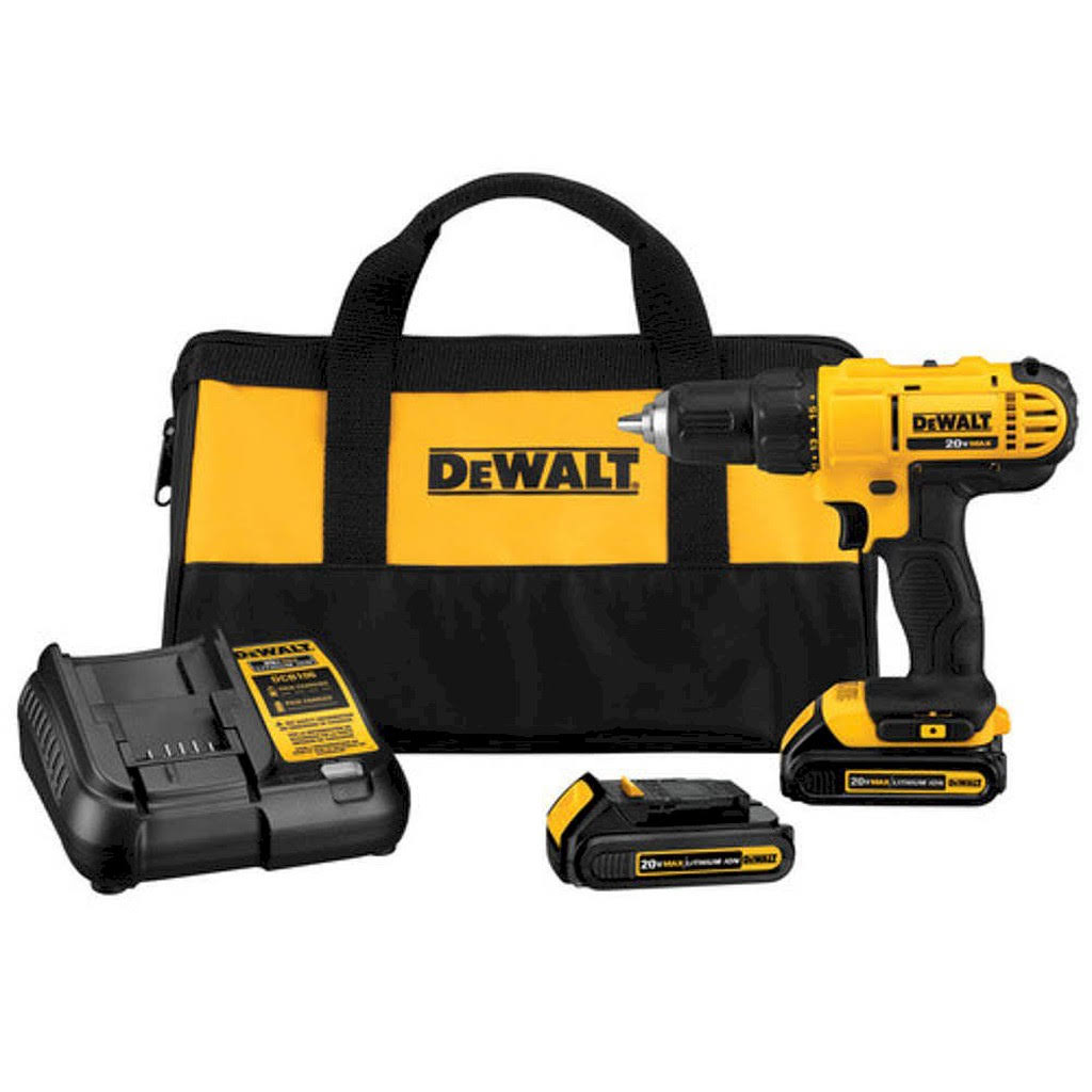 DeWalt DCD771C2R 20V Max Cordless Lithium-Ion 1/2 in. Compact Drill Driver Kit - Product image 1