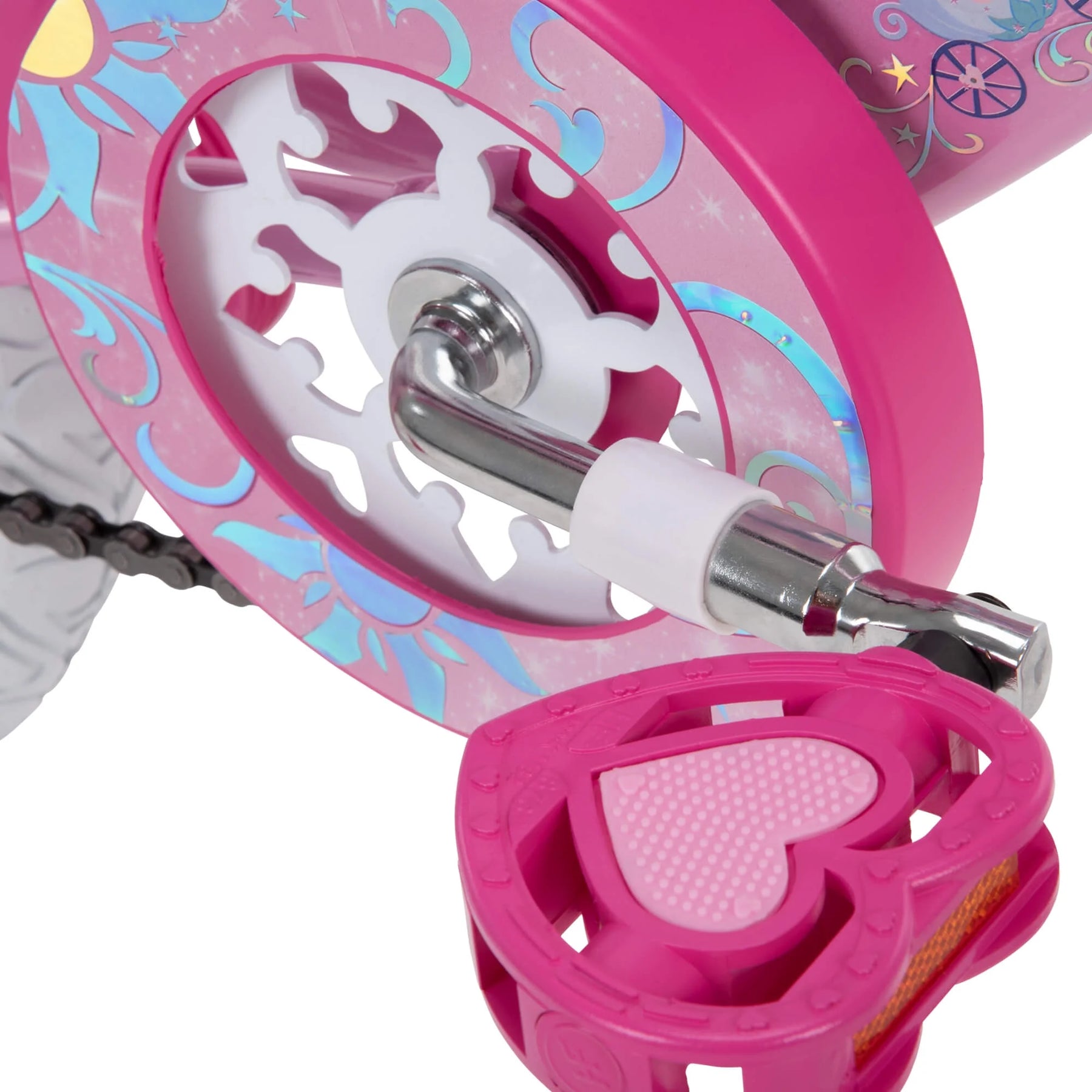 Princess Girls' 16" Sidewalk Bike with Training - Wheels by Huffy, Pink - Product image 6