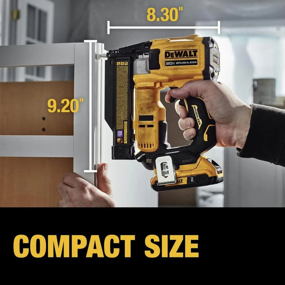 Dewalt DCN623D1 20 - Volt MAX Atomic Compact Cordless Pin Nailer Kit, Brushless Motor, 23 Gauge, Battery - Product image 6