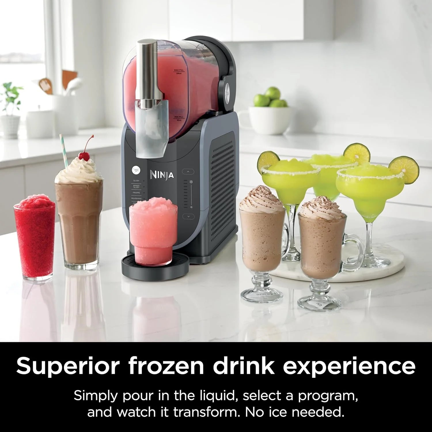 SLUSHi with RapidChill Technology, 88 oz. Frozen Drink & Slushie Machine, 5 Preset Programs, Margaritas - Product image 2