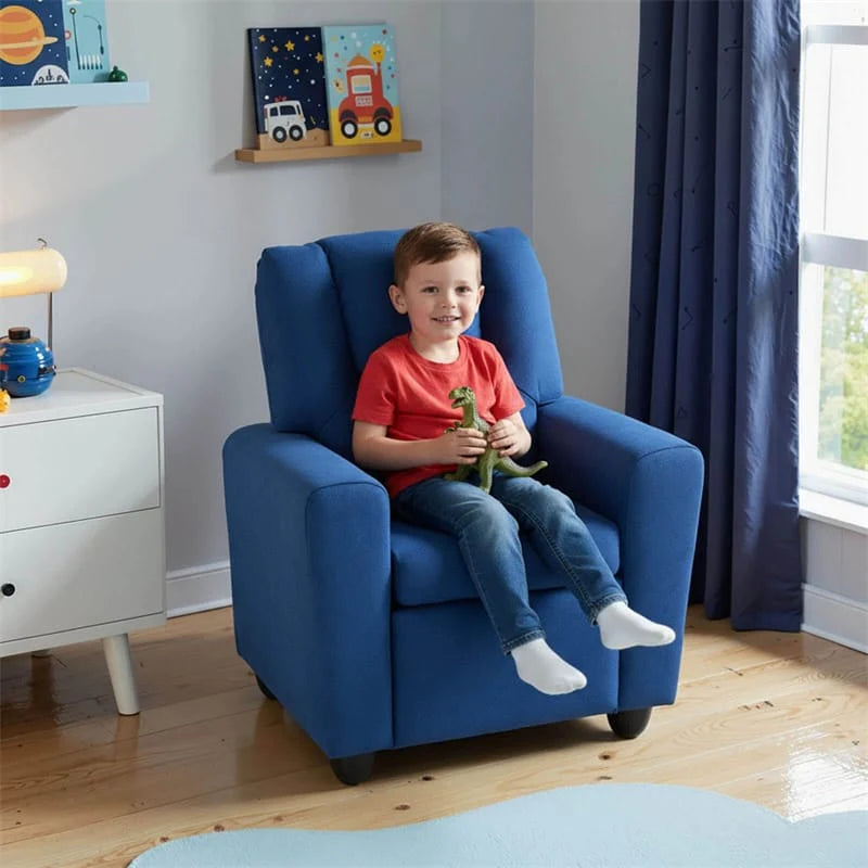 Kids Recliner Chair with Cup Holder & Side Pocket, Adjustable Toddler Lounge Sofa - Product image 90