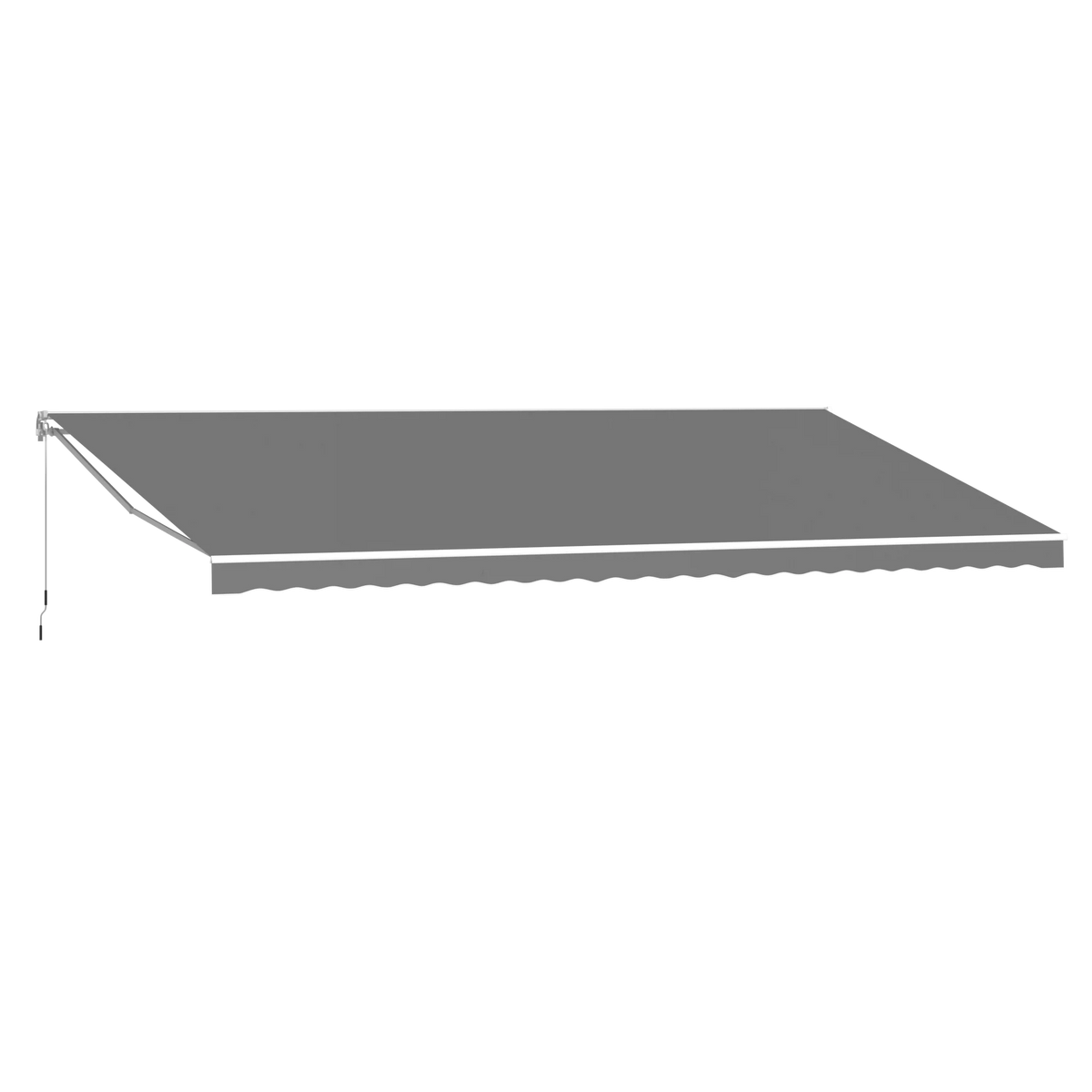 AECOJOY 16'x10' Manual Retractable Awning Sun Shade, Patio Awning Canopy - Product image 14