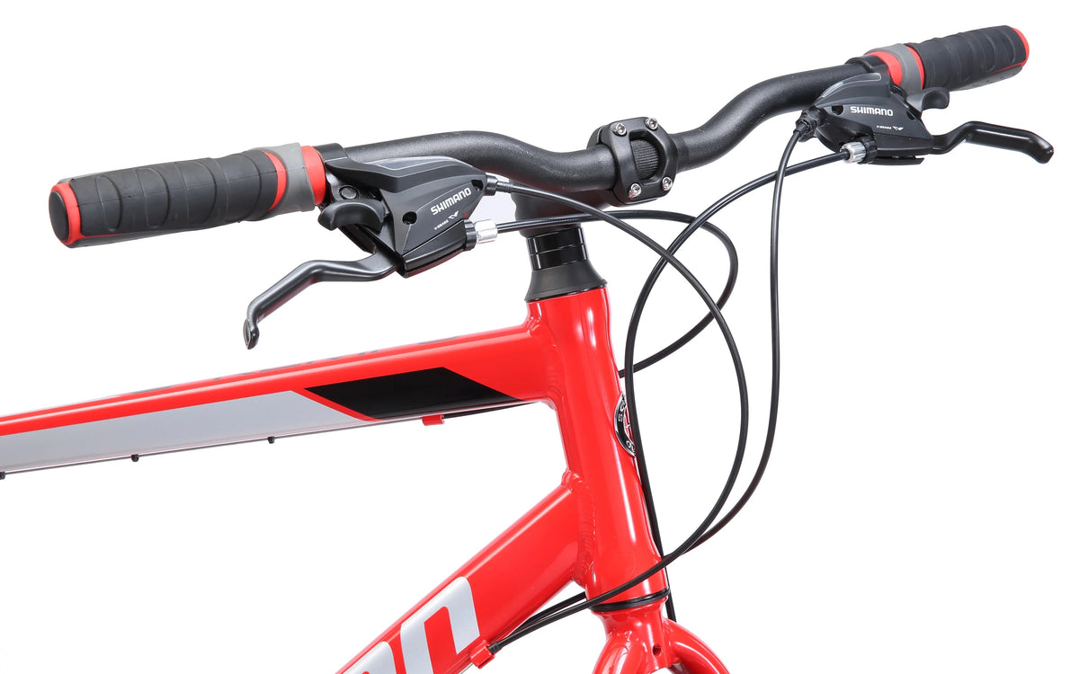 Kempo Hybrid Bike, 700c Wheels, 21 Speeds, Mens Frame, Red - Product image 4