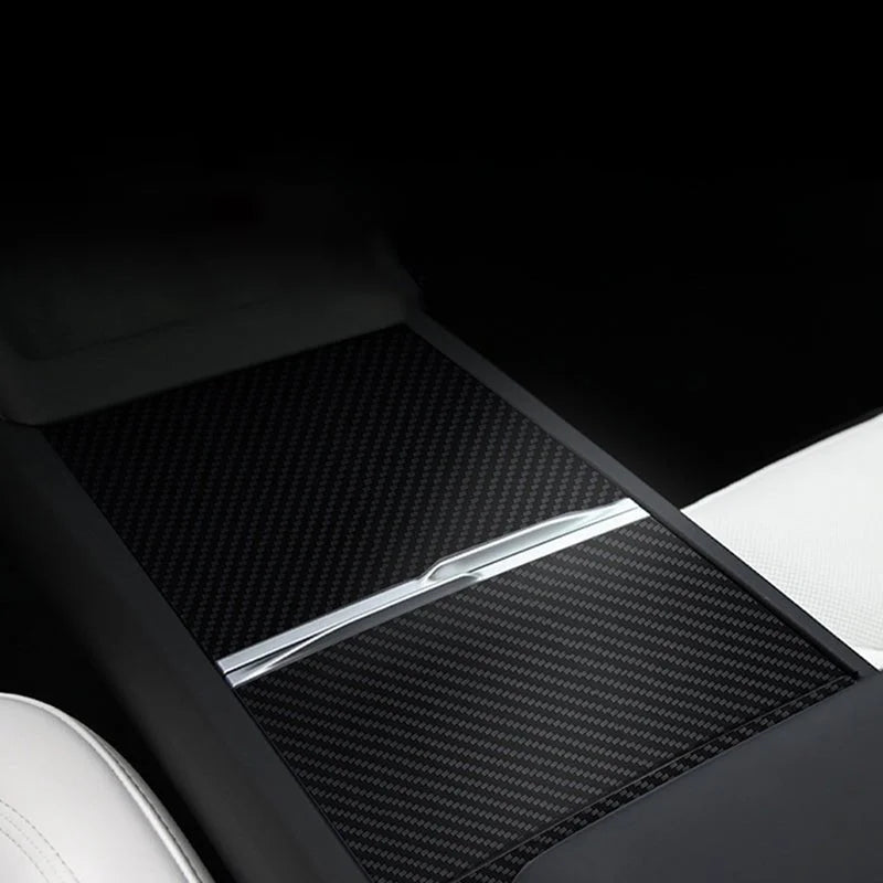 Real Carbon Panel Console Wrap for Tesla Model 3 Highland & Model Y Juniper